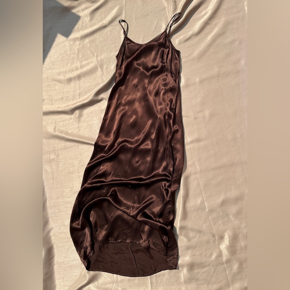 United Colors Of Benetton Dresses & Skirts - RARE Vintage United Colors Of Benetton Brown Floral Motif Slip Dress - XS